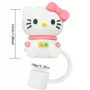 Cute Anime Hello Kitty Straw Dust Cover / Cap